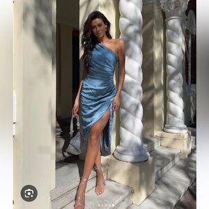 liesel one shoulder dress blue Elliatt | Dresses | Elliatt Flawed Liesel One Shoulder Dress
